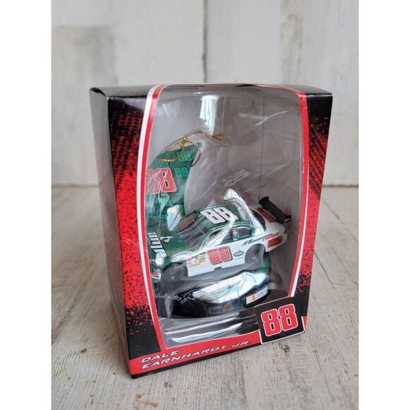Trevco 88 green car Dale Earnhardt Jr NASCAR ornament Xmas - Picture 2 of 7